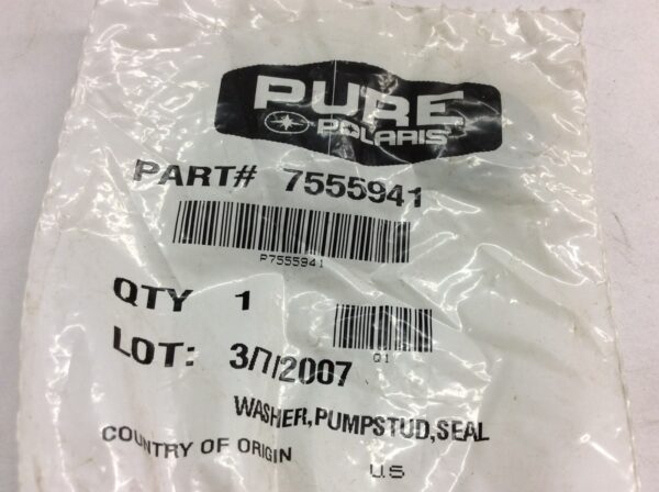 2000 Polaris Washer, Pump Stud Seal