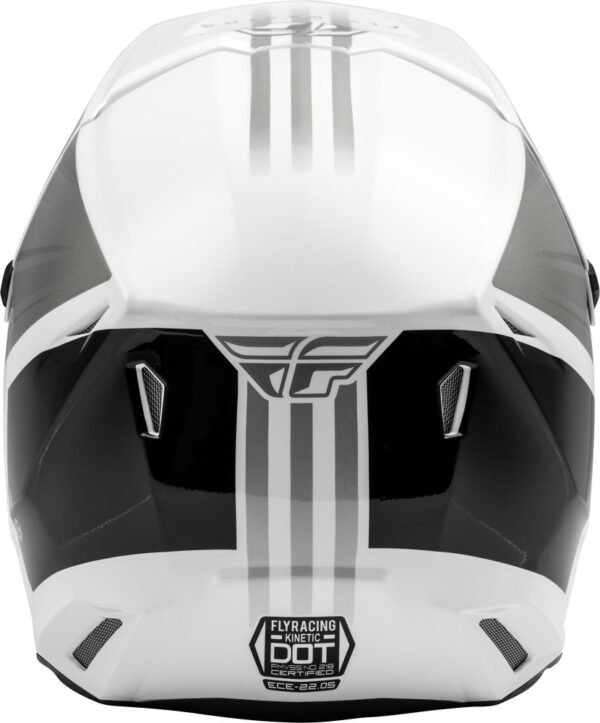 Fly Racing Kinetic Cold Weather Helmet White/grey/black Sm - Image 3