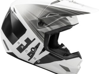 Fly Racing Kinetic Cold Weather Helmet White/grey/black Sm