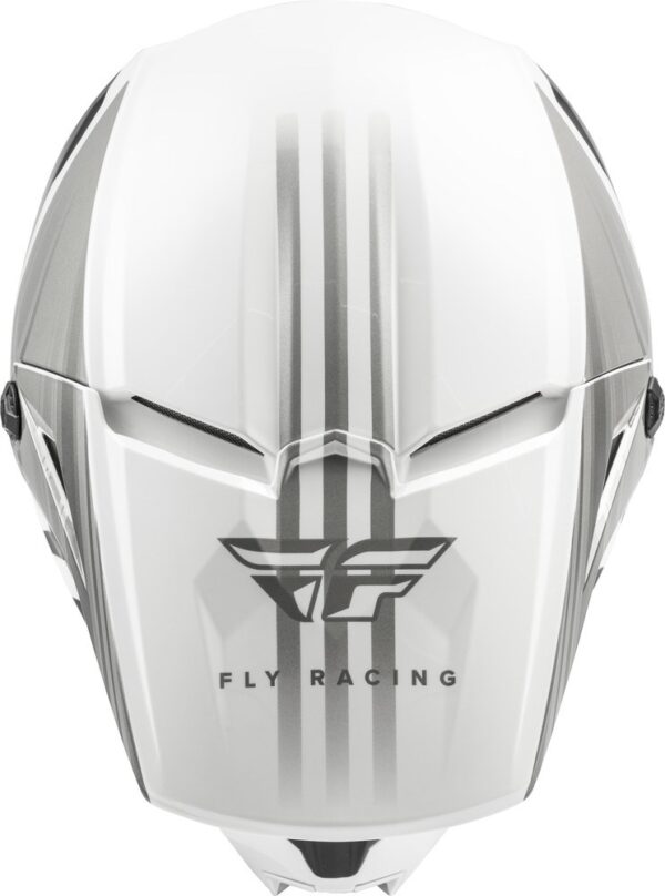 Fly Racing Kinetic Cold Weather Helmet White/grey/black Sm - Image 4