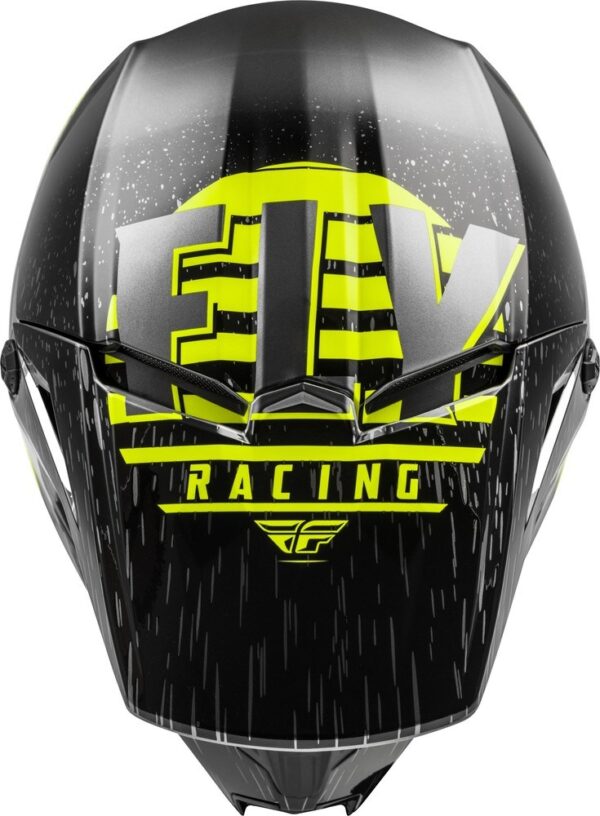 FLY RACING KINETIC K120 HELMET HI-VIS/GREY/BLACK XL - Image 4