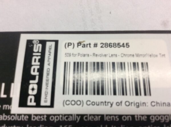 509 REVOLVER LENS CHROME MIRROR/YELLOW TINT - Image 3