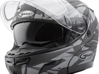GMAX GM54S SCRIBE MODULAR HELMET MATTE BLACK/GREY SM