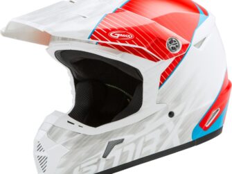 GMAX MX-46 OFF-ROAD COLFAX HELMET WHITE/RED/BLUE LG