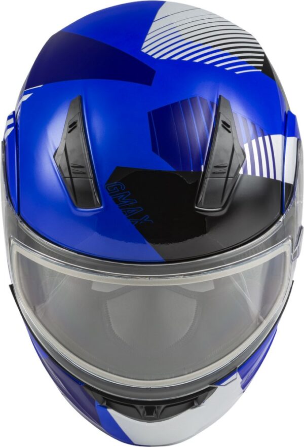 GMAX MD-04S Snow Modular Helmet Reserve Blue/Silver/Black - DL - LG - Image 3