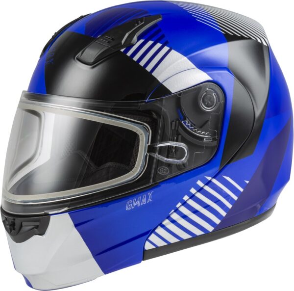 GMAX MD-04S Snow Modular Helmet Reserve Blue/Silver/Black - DL - LG
