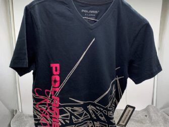 POLARIS YOUTH T-SHIRT SS RACE BLK XL