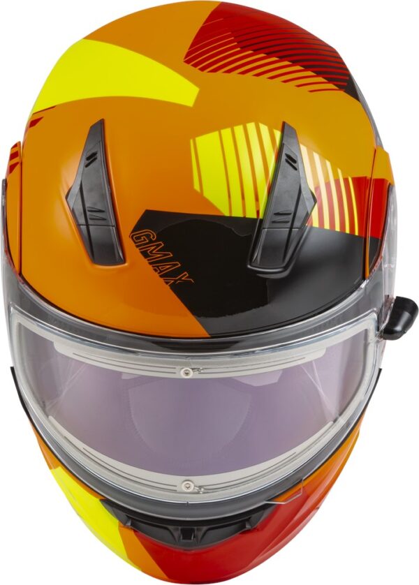 GMAX MD-04S Snow Modular Helmet Reserve Neon Orange/Hi-Vis - EDL - MD - Image 3