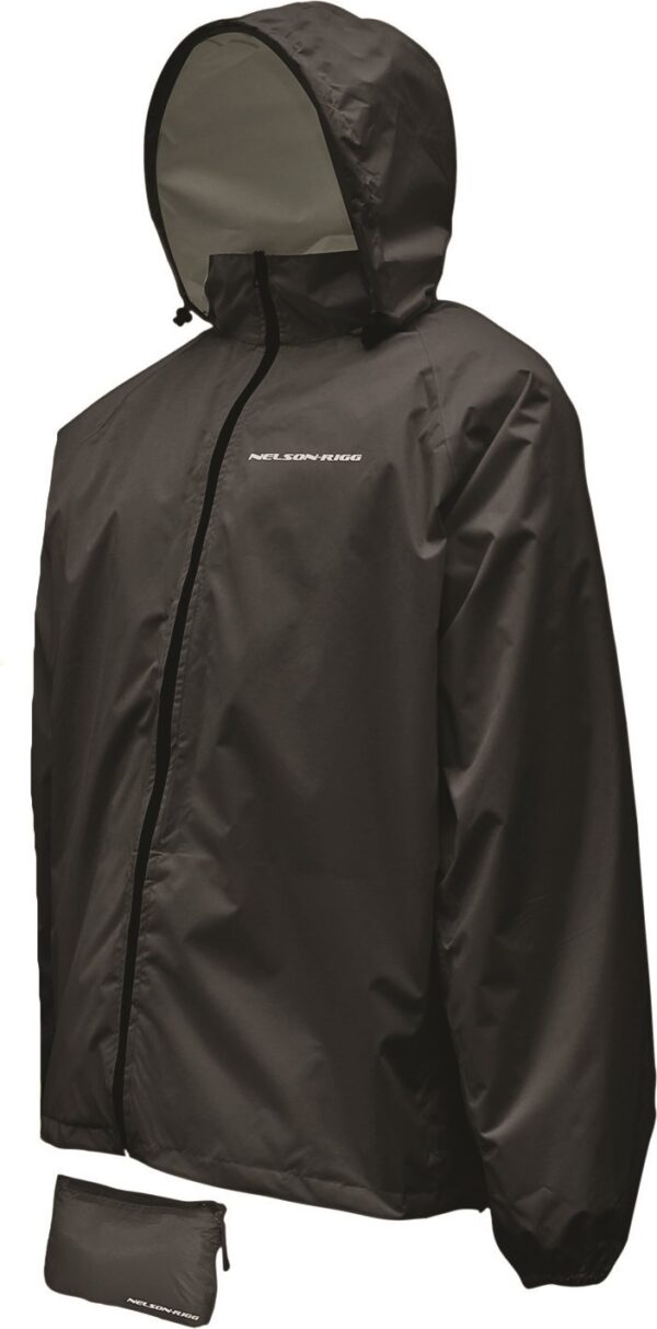 Nelson Rigg Waterproof Motorcycle Compact Pack Jacket - BLACK - XL