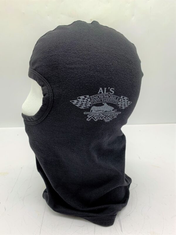 CUSTOM LOGO BALACLAVA - AL'S RACING TEAM BLACK ONE SIZE
