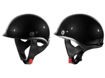 FULMER 951 HALF HELMET GLOSS BLACK MED