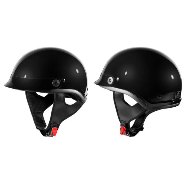 FULMER 951 HALF HELMET GLOSS BLACK MED