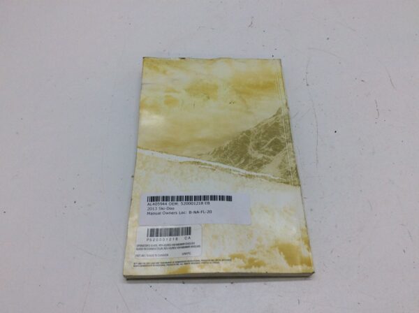 2013 Ski-Doo Owners Manual - REV -XS REV-XM - Image 3