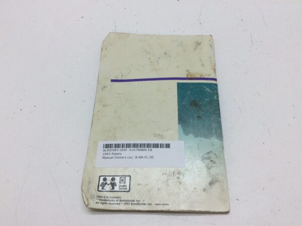 1993 Polaris Formula Owners Manual - Image 3