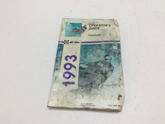 1993 Polaris Formula Owners Manual