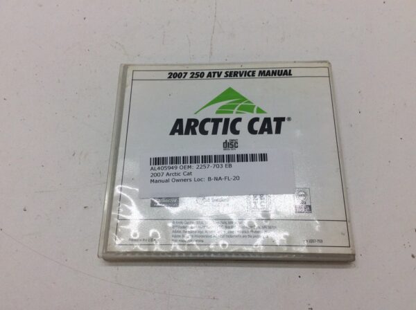 2007 Arctic Cat 250 ATV Service Manual CD - Image 5