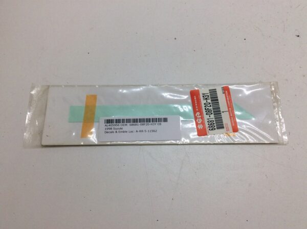 1998 Suzuki DOHC 16 Valve Decal - fits GSX 600 - Image 2
