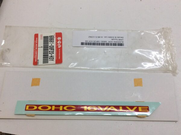 1998 Suzuki DOHC 16 Valve Decal - fits GSX 600 - Image 4