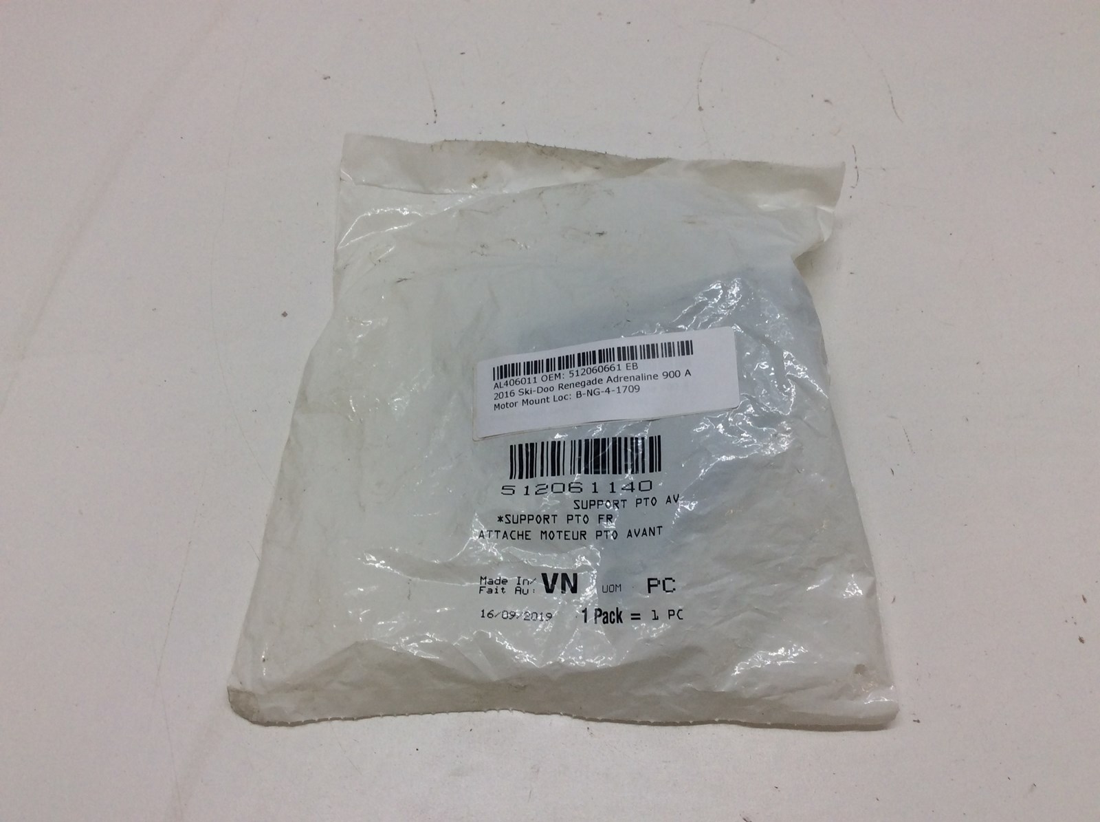 2016 Ski-Doo front support pto