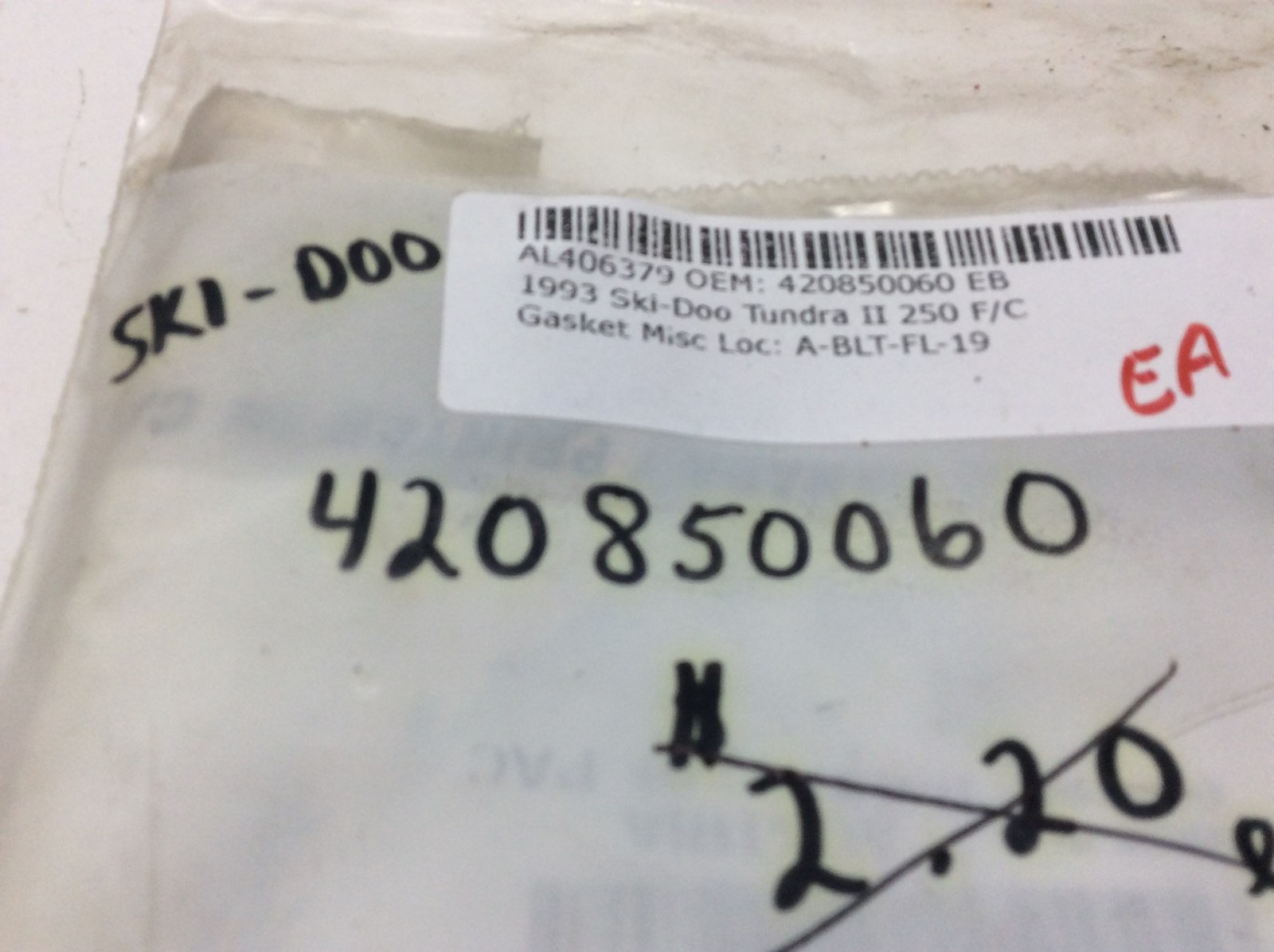 1993 Ski-Doo Crank Case Center Gasket - Image 2