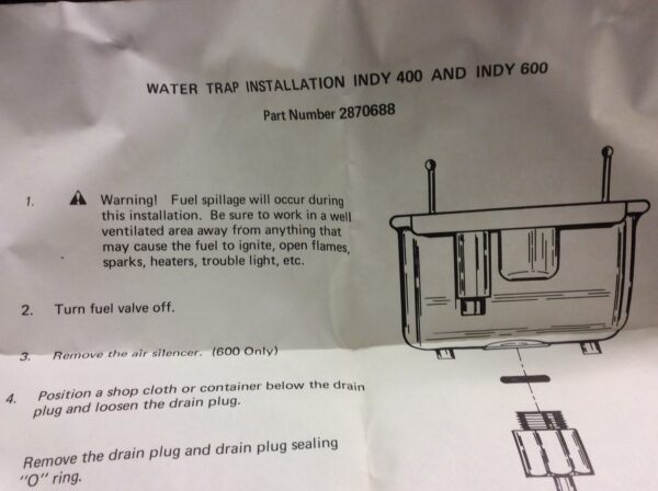 Water Trap Kit