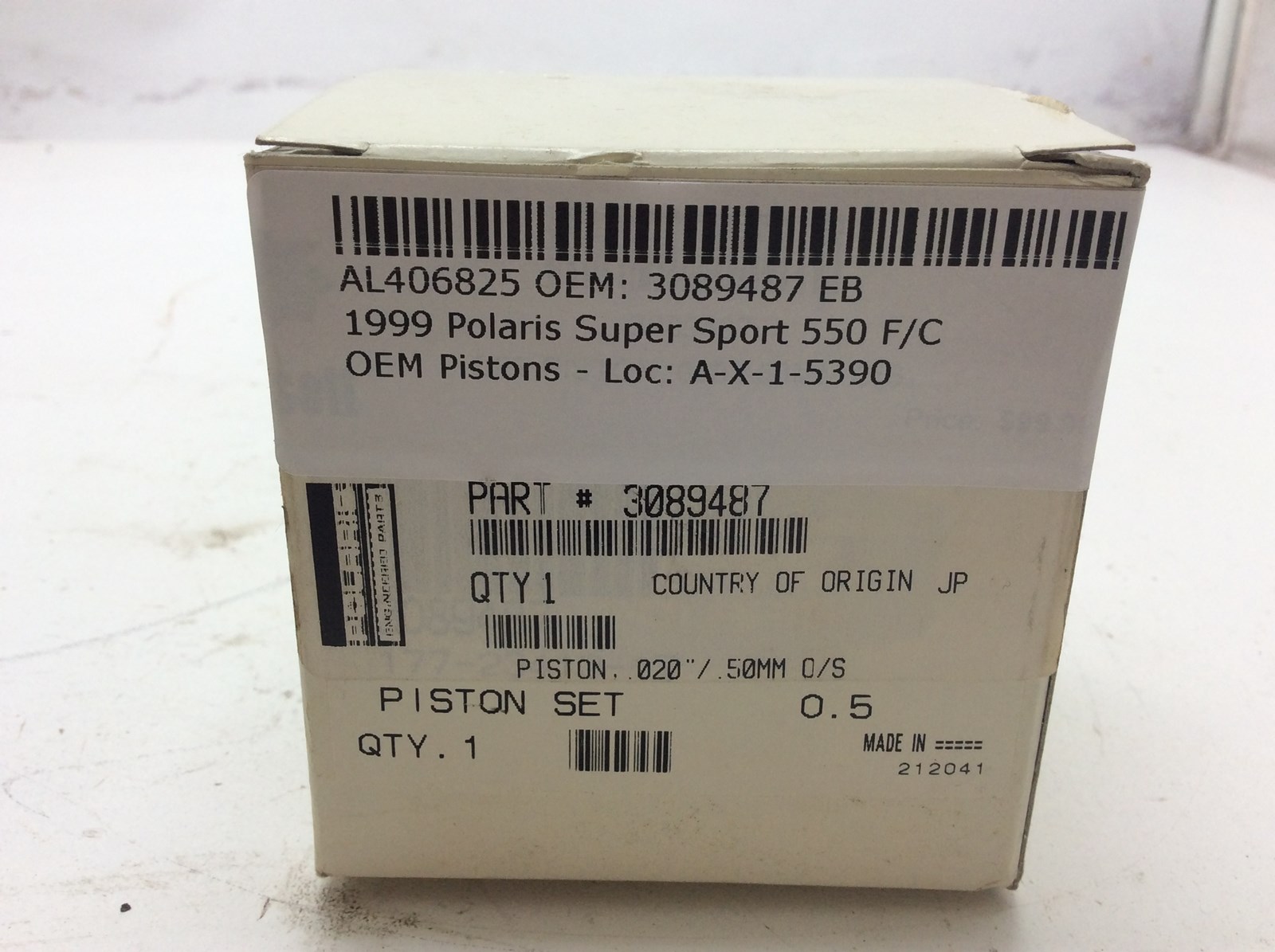 1999 Polaris NOS .020" / .5 mm Oversize Piston - Image 2