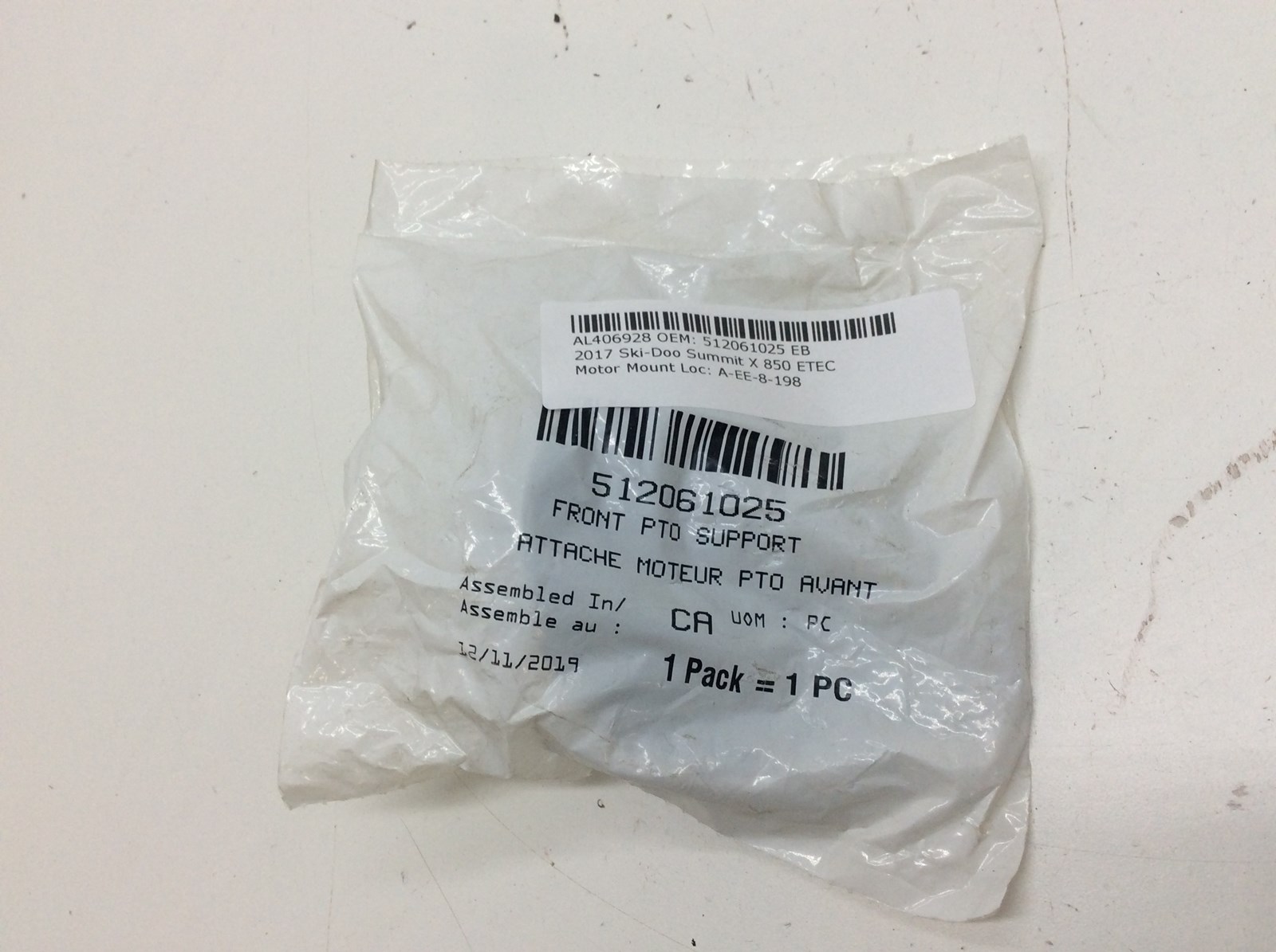 2017 Ski-Doo Front PTO Engine Support Bracket - Image 2