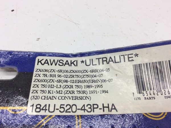New Aluminum Rear Sprocket - 520X43T - Image 3