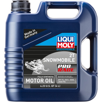 LiquiMoly Snowmobile Pro Race Synthetic 2T Oil 1 Gallon - Image 2