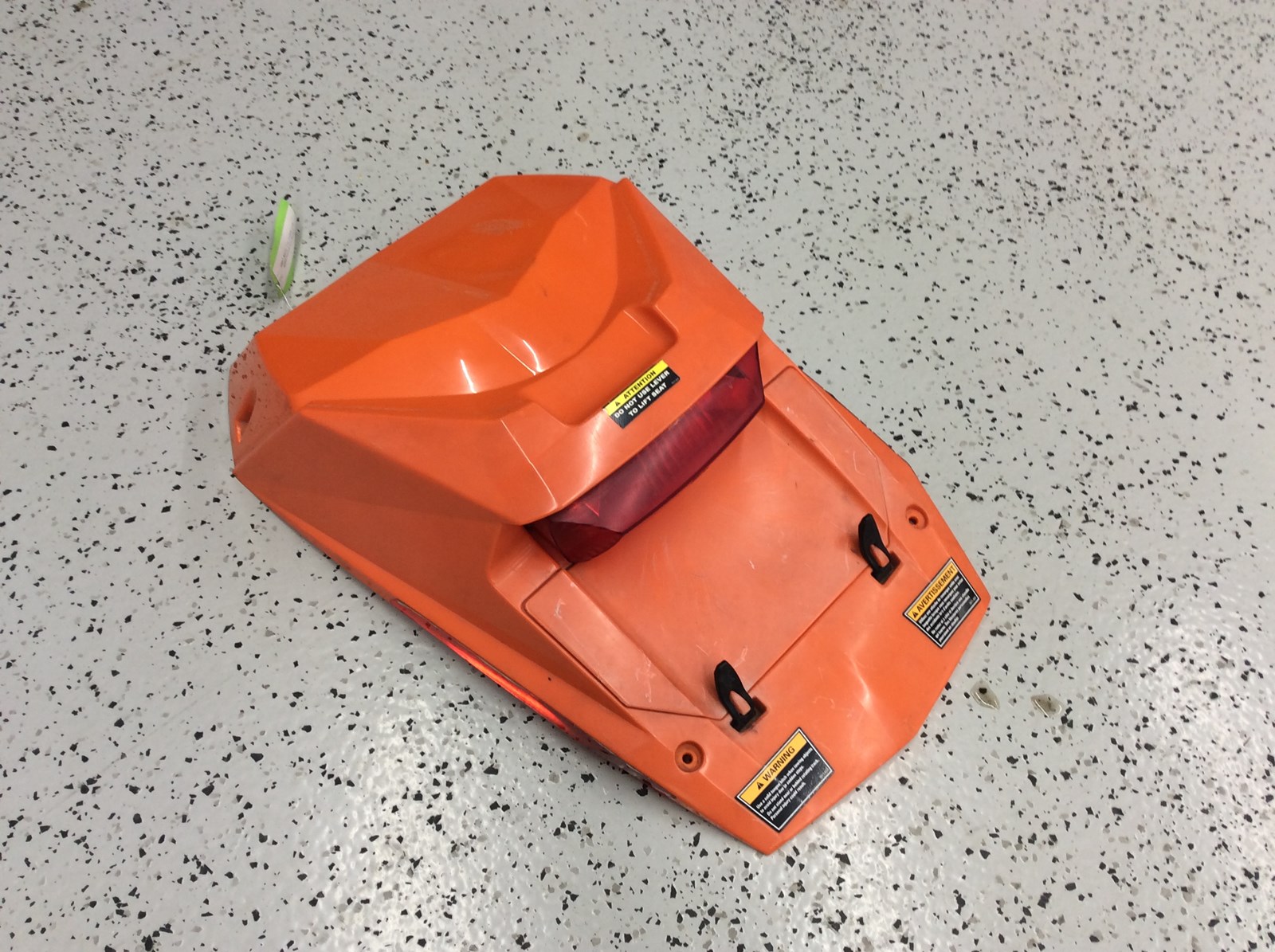 2007 Arctic Cat storage box - top