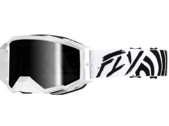 ZONE ELITE SNOW GOGGLE BLACK/WHITE W/BLACK MIRROR/SMOKE LENS