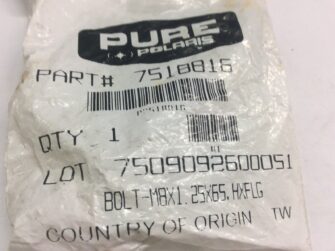 2010 Polaris Bolt, Flanged