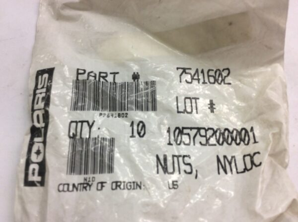 1989 Polaris Nut, Nyloc