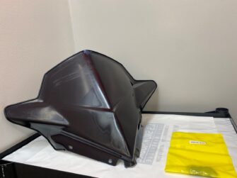 2018 Polaris Mid Height 18.5" Gloss Black Windshield- Axys Chassis