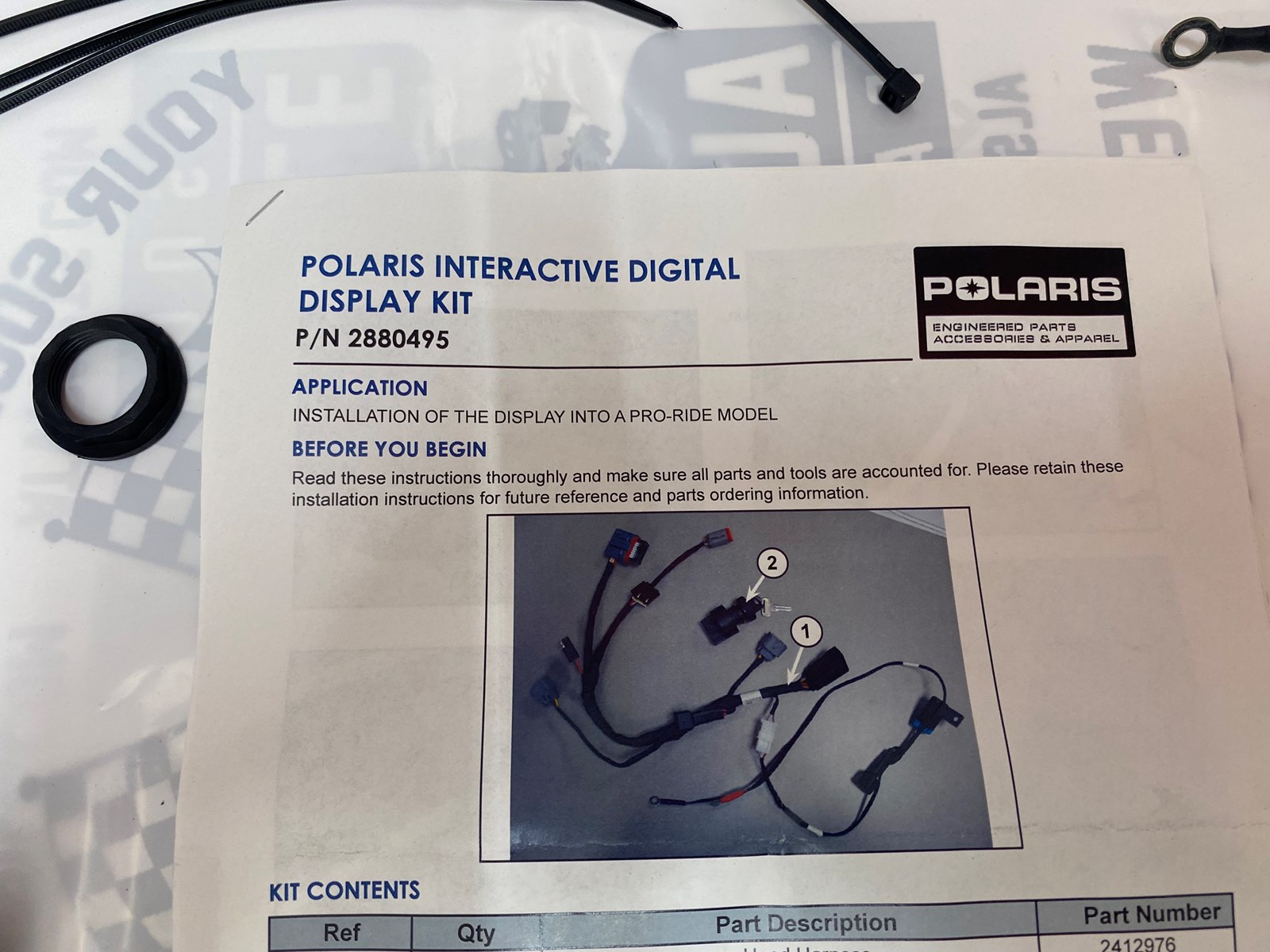 2012 Polaris Pro-Ride Snowmobile Interactive Digital Display Installation Kit - Image 3