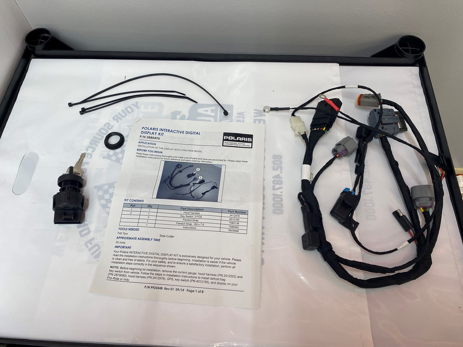 2012 Polaris Pro-Ride Snowmobile Interactive Digital Display Installation Kit