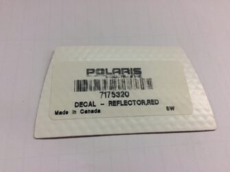 2009 Polaris Decal, Red Reflector