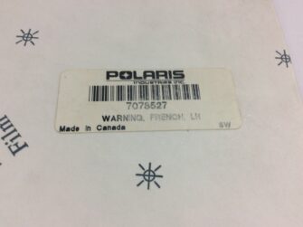 2000 Polaris Decal, Warning General Operation, French