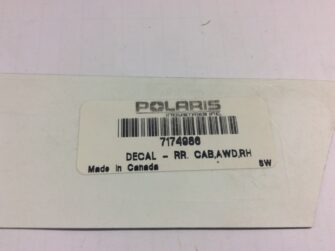 2008 Polaris Decal, Rear Cab RH "AWD"