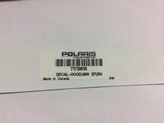 2013 Polaris Decal, Hood, "900 EFI"