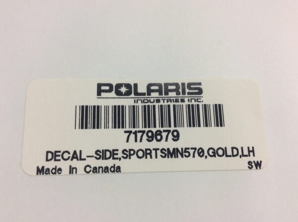 2014 Polaris Decal, Side, LH