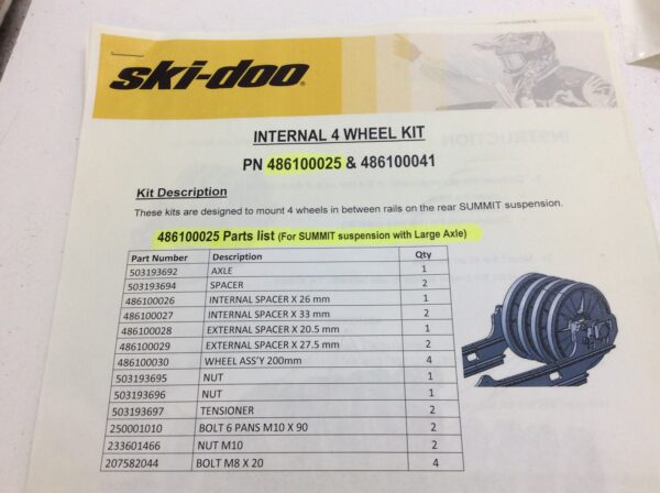 New Internal 4 Wheel Kit - Image 5