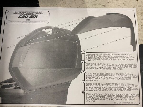 2013 Can-Am R-35 Saddlebag Panel Kit- Black - Image 3