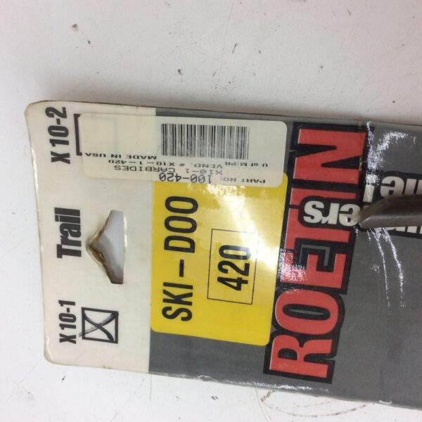 1989 Ski-Doo NOS Roetin 4" Carbide Runners - Image 3