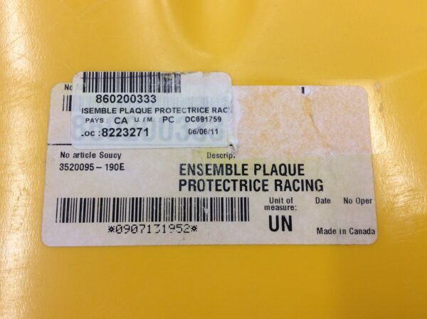 New Racing Skid Plate - REV XP - Yellow - Image 5