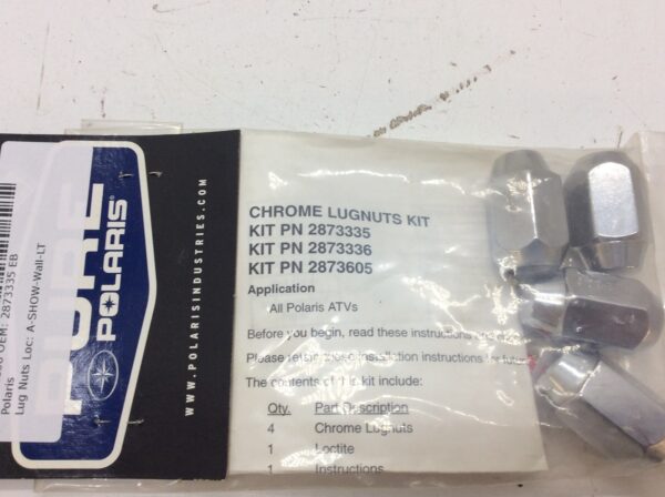 1/2-20 Chrome Lug Nut Kit.  Set of 4 - Image 2