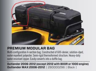 Used Right Rear Bag - SEE COMMENTS