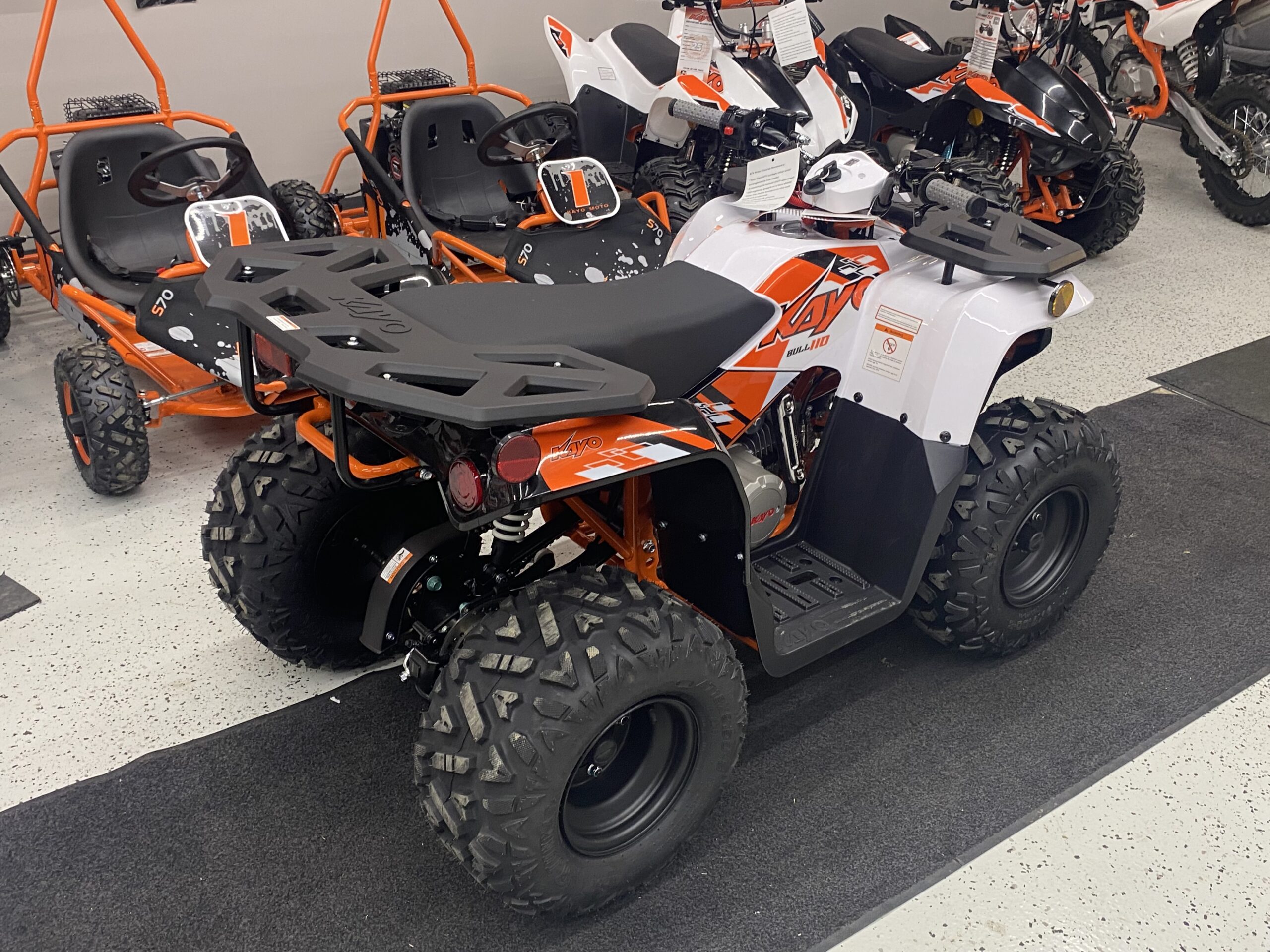 2026 Kayo Bull 110 White Kids ATV- Brand New! - Image 2