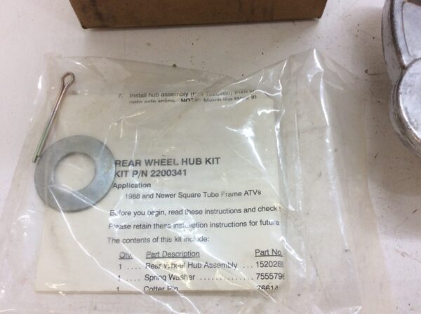 2002 Polaris Rear Wheel Hub - Image 3