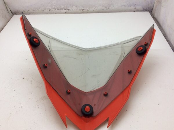 2017 Ski-Doo Windshield 235mm & Support (Red) - Image 4